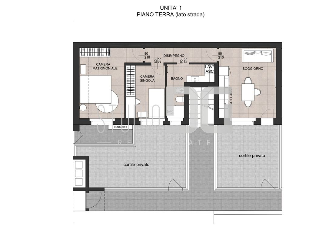 TRILOCALE AL PIANO TERRA IN CLASSE 